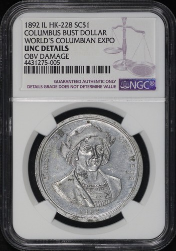 1892 esposizione mondiale - $1,