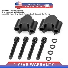 Black Handlebar Clamp Risers