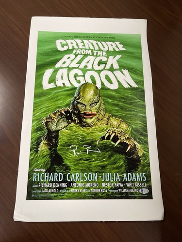 Ricou browning signed 15x24 - ricou,