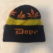 Dope Cannabis Leaf Knit Beanie