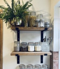 Scaffold Board Scaffold Scaffold Wall Scaffold Scaffale Artigianale Rustico Legno Staffe +2 Staffe