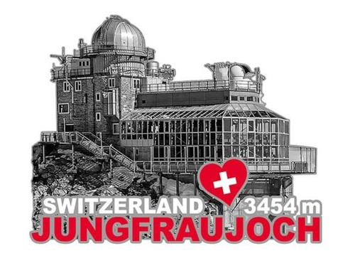 Jungfraujoch svizzera metallo - jungfraujoch,