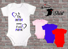 BODY NEONATO INTER 4 COLORI BAMBINO BAMBINA IDEA REGALO