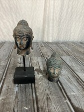 Hallow Cast Metal Buddha Head