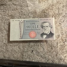 banconota mille lire 1000 lire