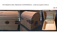 21 Bauletti In Legno Di Abete 25x20x22 Cm In Blocco