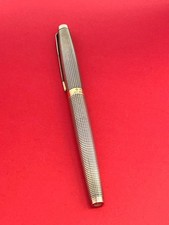 Parker 75 silver Cisele Fountain pen 'Made in Italy' rare exc+++