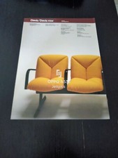 1979 ICF DE PADOVA SEDIE DESIGN VICO MAGISTRETTI VINTAGE AD PUBBLICITA