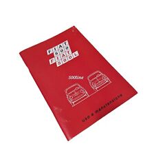 Libretto uso e manutenzione Fiat 500 F L d'epoca fino al 1971 Alta Qualità 