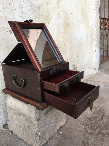 Porta gioie legno con due - legno,
