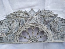 ANCIEN FRONTON BOIS PATINÉ