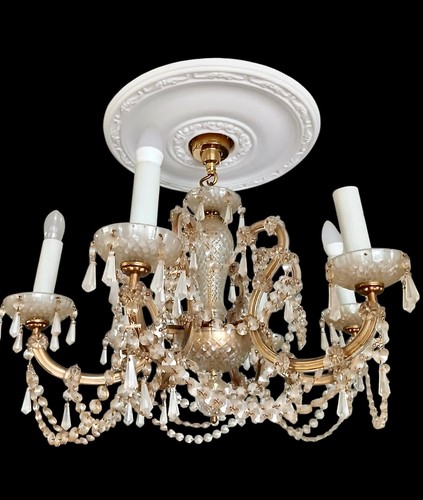 Lampadario vintage antico - lampadario,