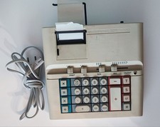 UNDERWOOD 330 - OLIVETTI DIVISUMMA 33  Calcolatrice 1976 vintage Funzionante!