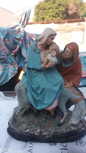Sculture sacra famiglia gesso - sculture,
