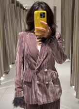 Blazer doppiopetto in velluto