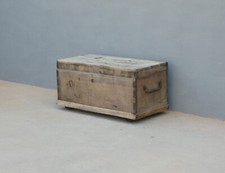 Cassapanca panca baule contenitore in legno di noce, '800 - L 102 cm!