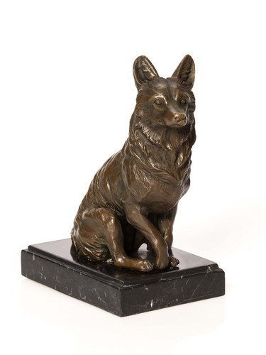Scultura bronzo volpe - in,