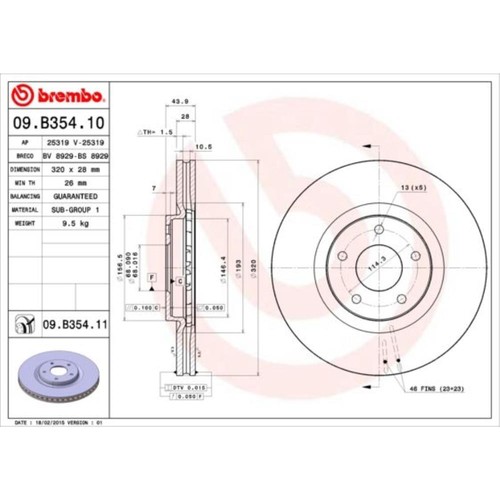 Brembo disco freno - disco,