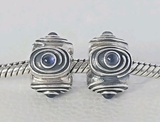 Pandora Bracciale Clip Charms - Argento Hypnotize Viola Lolite Clip x2 S925 ALE