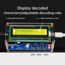 Kit componenti elettronici fai da te CW Trainer codice Morse decoder interprete chiave fai da te