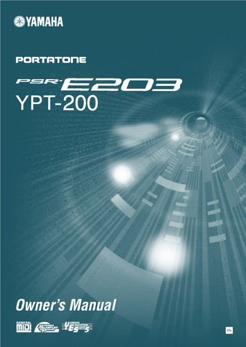 Yamaha psr e203 - yamaha, ypt-200