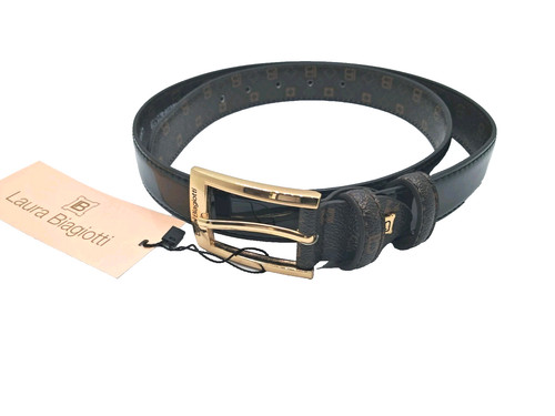 Cintura donna ecopelle nero - cintura,