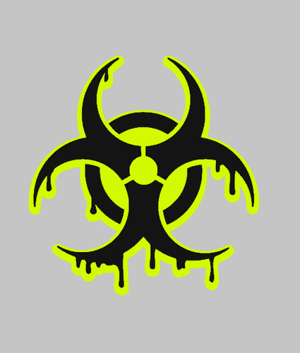 Adesivo biohazard car auto - adesivo,