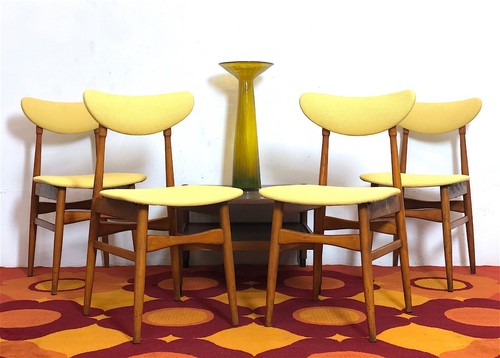 Set sedie faggio vintage - 4, in