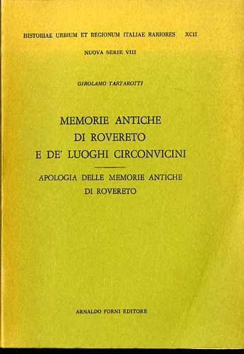 Memorie antiche rovereto e - rovereto,
