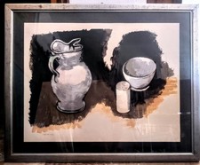 RENATO GUTTUSO 1911-1987; LITOGRAFIA a colori, RITOCCATA A MANO 6/30, Anni '70