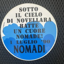Nomadi Augusto Daolio adesivo Raduno Novellara 1990