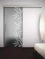 porta scorrevole in vetro