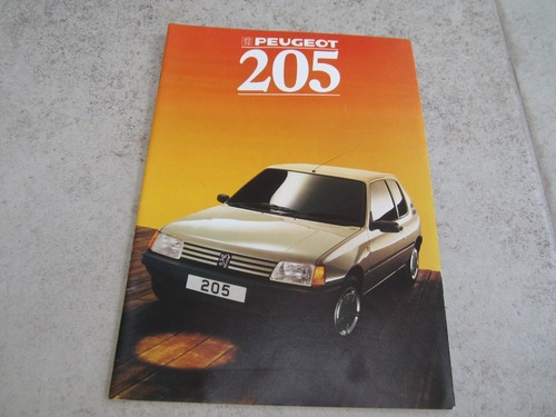 Peugeot 205 1987 brochure - peugeot,