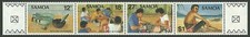 Samoa 1981 Tatuaggi Design Arte Tatuaggio Persone Strumenti Striscia 4v MNH**