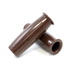 Manopole vintage marroni moto