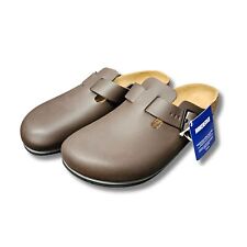 Pantofole da donna Birkenstock Boston zoccoli marroni in pelle taglia 36 stretta
