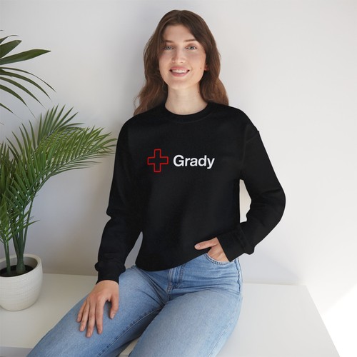 Felpa grady croce rossa - felpa, testo