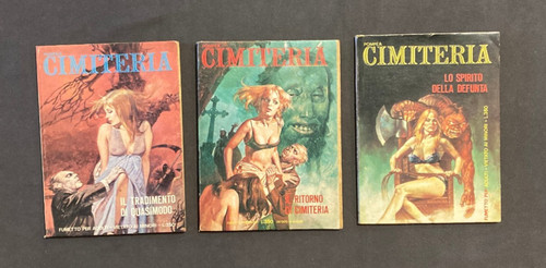Lotto fumetto cimiteria - 3x,