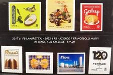 2022 2017 FRANCOBOLLI ITALIA