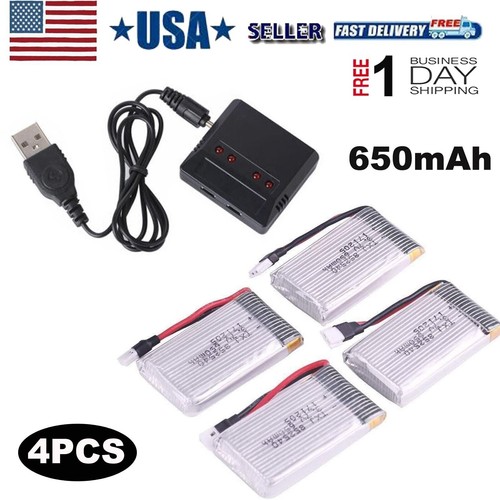 4pz batteria 650mah - 650mah, +