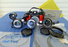 Macchina Fotogr Nikonos V subacquea 3 obiettivi 28/35mm mirino manuale accessori