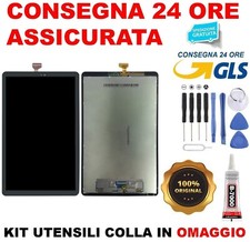 DISPLAY LCD ORIGINALE SAMSUNG GALAXY TAB A2 2018 SM T590 T595 TOUCH SCREEN VETRO