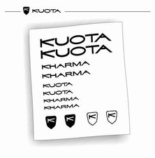 Kit adesivi bici telaio KUOTA KHARMA bdc colori a scelta 12 Pz