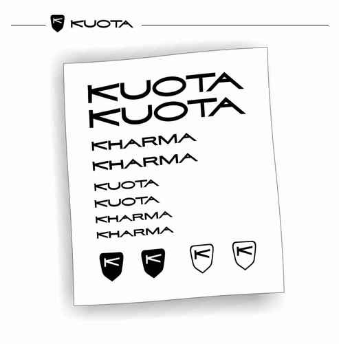 Kit adesivi bici - telaio, kuota