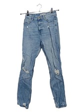 ZARA Jeans Strappati Donna Blu
