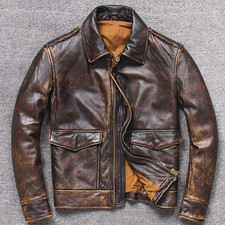 Giubbotto pelle bomber uomo