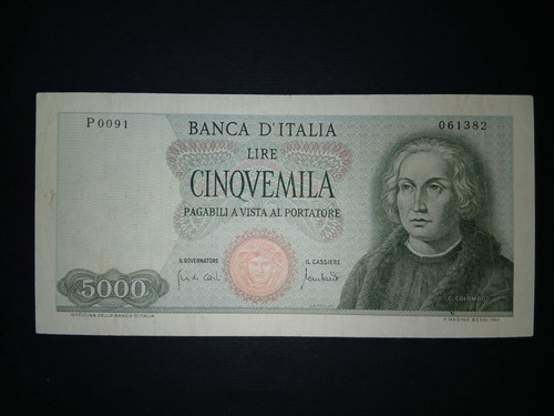 5000 lire colombo caravella - 5000,