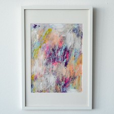 QUADRO su carta incorniciato