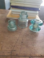 Isolatori X Linee Elettriche Del Novecento N3 Vetro Verde Chiaro + 1 Verde Scuro