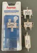 3 SPLITTER F SDOPPIATORE CATV, 1-IN  2-OUT DIGITALE TERRESTRE + 1 amplific.segn.